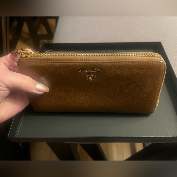 Prada beige large zippy wallet - Picture 10 of 12